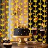 MENSTARSI Gold Party Decorations,2 Pack King Crown Shaped Gold Backdrop,3.3x6.6ft Each Gold Foil Fringe Curtains Perfect for Golden 50th 60th Birthday Decorations for Men for Boy,2025 Graduation Party