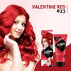 Nisha Cosglam Vegan And Cruelty Free Semi Permanent Hair Color, Bright Red Hair Dye With Infused Conditioner | No Ammonia, Hair Highlights For Long Hair -120g / 4.06 Fl Oz (#23 Valentine Red)