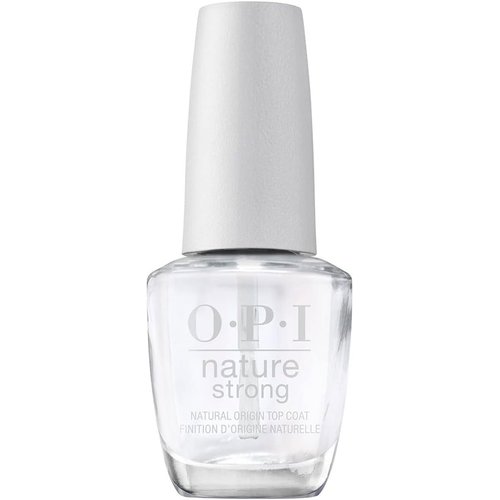 OPI Nature Strong Vegan Nail Polish, Top Coat, High Shine Nail Polish, Natural Origin, Cruelty-Free Nail Lacquer, 0.5 fl oz.