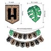 Jungle Birthday Banner,Leopard Print Banner,Safari party Decor,Wlid Animal Print Banner,Zoo Animal Party Supplies
