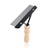 Ordermore Long Tooth Undercoat Dog Rake,Anti-Slip Wood Handle Grooming Rake,Steel Comb for Long Hair Pet