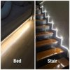 Amagle LED Dual Mode Motion Night Light, Flexible Strip Lights with Sensor Closet Light for Bedroom,Kitchen,Wardrobe,Cabinet,Stair,Mirror,Nature White 4000K (AAA Batteries Operated, Not Included)