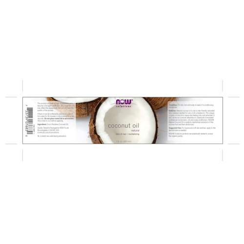 NOW Coconut Oil, 7-Ounce (Pack of 2)