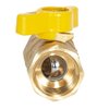 Eastman 3/4 Inch FIP Straight Gas Ball Valve with 1/4-Turn Handle, Brass Plumbing Fitting, 60011