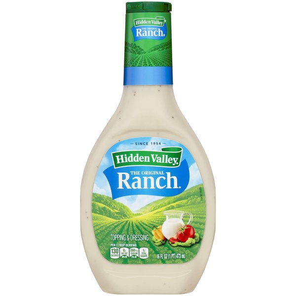 Hidden Valley Original Ranch Salad Dressing & Topping, Gluten Free - 16 Ounce Bottle (Package May Vary)