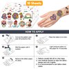 102 PCS Hispanic Heritange Month Birthday Party Decorations Favors Supplies Temporary Tattoos Decor Latin American Spanish Stickers For Boys Girls Gift School Prizes Rewards