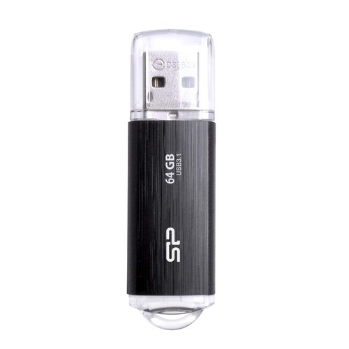 SP Silicon Power 64GB USB 3.1 & USB3.0 Hairline Finish Blaze B02 SP064GBUF3B02V1K
