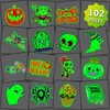 Luminous Halloween Temporary Tattoos for kids, Glow in Dark Tattoos Halloween Party Favors Individually Wrapped Sheets, Birthday Party Decorations Supplies, Halloween Gifts Goodie Bag Fillers
