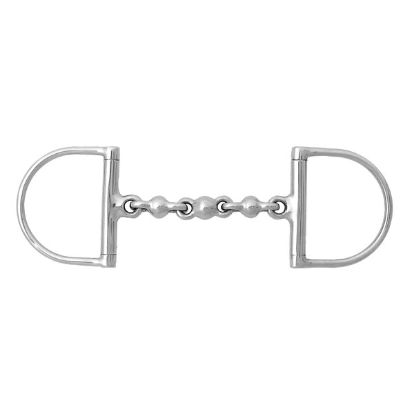 Korsteel Stainless Steel Waterford Hunter Dee Ring Snaffle Bit, 5"