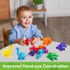 kizh Matching Dinosaur Toys,Double-Sided Alphabet Learning Toy,Fine Motor Toys,ABC Alphabet Letters Uppercase Lowercase Letters Sorting Matching Game for Toddler Boys Girls