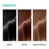 RED by Kiss Quick Cover Root Touch Up Comb Type Water-Resistant Temporary Gray Concealer Cover Up Brush for Hair and Beard (Brown)