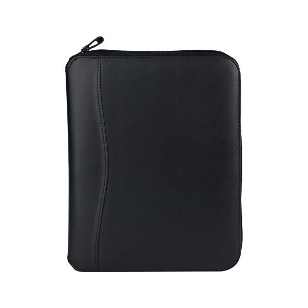 FranklinCovey - FC Basics Spacemaker Binder - Vinyl - Zipper Binder for Planners (Classic, Black)