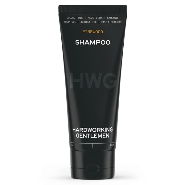 Hardworking Gentlemen - Natural Body Wash - Soothing Pinewood Scent - Organic Ingredients for Clean, Moisturizing & Nourishing Body Shampoo