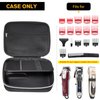 ProCase Washable Barber Case, Oilproof Hard Travel Carrying Bag for Hair Clippers, Hair Cutting Supplies Holder with Slippery Inner Tray, Trimmer Organizer Storage for Men Razor Guard Grooming Kits