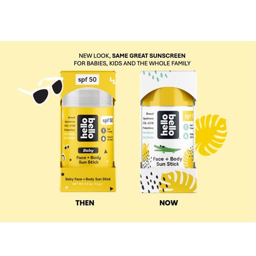 Hello Bello SPF 50 Face + Body Sunscreen Stick, 1oz