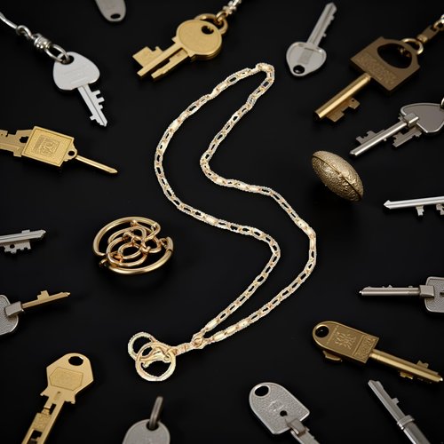 1Pc Gold Exquisite Chain Necklace Lanyards for Women Lanyards for Badge Holder Ornaments Convenient for ID Badges Stylish Key Lanyard to Carry Easy to Use,Identification Badges and Supplies