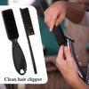 Domensi 60 Pcs Barber Clipper Brush Bulk Barber Blade Cleaning Brush Hair Clipper Cleaner Barber Fade Brush Clipper Cleaning Brush Hair Styling Brush Tool for Haircut, Barbers Supplies, Black and Red