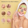 Neatique Face Masks Skincare Set, 480g (120gx4) High Capacity Facial Mask, Clay Mask Set with Turmeric w/Vitamin C, Green Tea, Rose and Dead Sea Mud, Deap Cleansing, Hydration and Pore Refinement