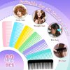 42 Pcs Wide Tooth Detangling Comb for Curly and Long Hair - Styling Shampoo Tool for Dry/Wet Hair, No Handle, for Women, Men, and Kids