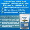 Advanced Acacia Fiber Powder 16oz Organic Soluble Fiber Leaky Gut Repair Powder. Natural Supplement for Gut Health, Regularity, Digestive Rejuvenation