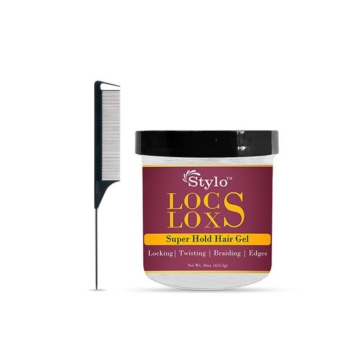 Generic STYLO Locs Loxs Super Hold Hair Gel With Free Comb (16 Fl Oz), Red