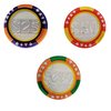 Casino Poker Chips - Belgian Milk Chocolate Coins, Kosher Certified Dairy, Non GMO (Half-Pound)