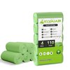 110 Counts Aklyaiap Small Trash Bags Biodegradable, Extra Thick & Strong 4 Gallon Trash Bag Green, Unscented Small Garbage Bags, Easy Tearing Waste Basket Liners for Kitchen, Bathroom, Bedroom, Office