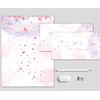 30 Stationery Writing Paper with 18 Self Adhesive Envelopes, Stationary Set for Writing Letters, Cute Stick Stationary Set, 6 Unique Designs, Double Sided Printing (48)