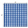 Gift Boutique 100 Dark Blue and White Gingham Cocktail Napkins Disposable Paper Navy Checkered Plaid Beverage Dessert Napkin for Summer Picnic Barbecue Wedding Baby & Bridal Shower Party Table Decor