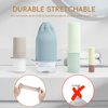 Mrsdry Bottle Covers for Travel, Leak Proof Elastic Sleeves, Travel Size Container Covers, Holiday Essentials for Women, Multiple Sizes Cover Suit for Various liquids Toiletries Bottles (8pcs)