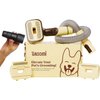 GROOMI Vacuum Pet Brush Kit – 3‑in‑1 Dog & Cat Grooming Tool, Self‑Cleaning Deshedding Brush & Pet Hair Remover, Universal Vacuum Attachment Including Dyson, Short, Medium & Long Fur, All Breeds