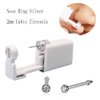 Self Nose Piercing Gun Self Nose Piercing Gun Kit Safety Nose Piercing Gun Kit Tool (White)