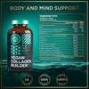 Vegan Collagen Booster Tablets - Cruelty-Free Vegan Collagen Supplements - Biotin, Organic Superfood, Plant Based Collagen Vitamins for Skin, Hair, Nails - 2-Pack, 60 Vegeterian Collagen Boost Pills