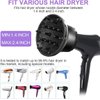 Universal Hair Diffuser, Hair Dryer Diffuser for Curly and Natural Wavy Hair, Professional Blow Dryer Diffuser, Diffuser Hair Dryer Adjustable from 1.4 Inch to 3 Inch