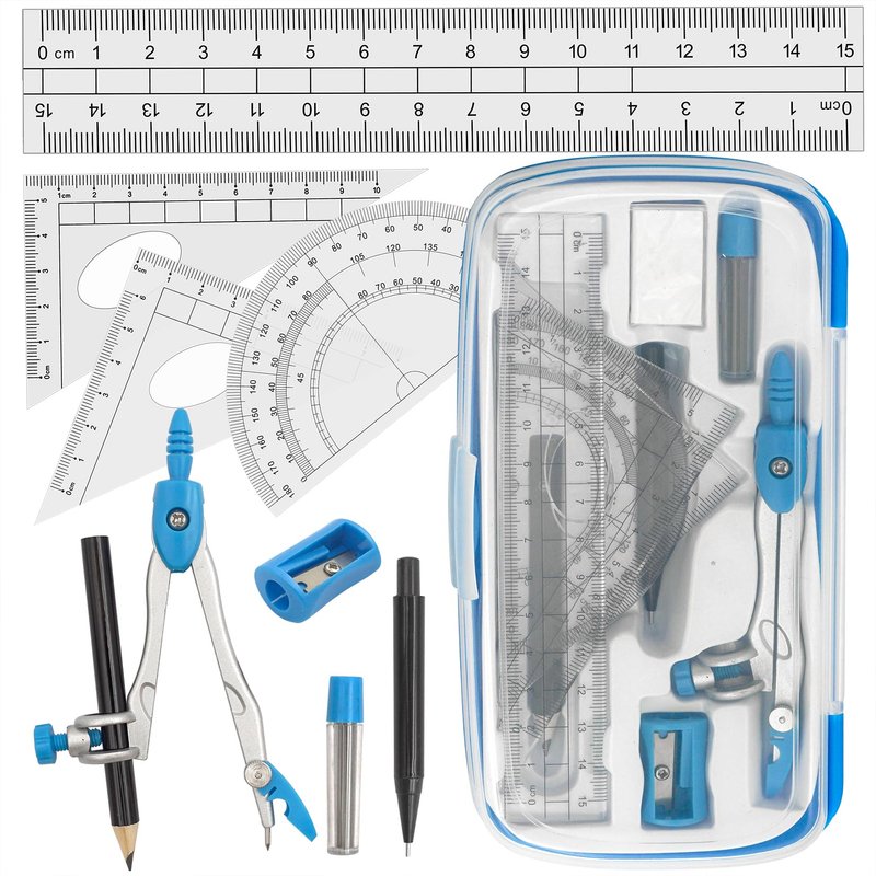 Akuoly Drafting Compass Kit School Supply Set Featuring Geometry ...