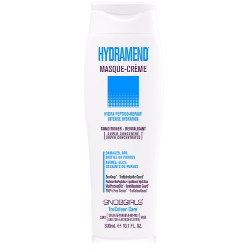 SNOBGIRLS HYDRAMEND Hydrating Conditioner Intense Hydration & Repair 1 Minute Hair Mask with argan oil & hair vitamins for All Hair Types, Dry, Damaged, Dull or Porous (10.1 Fl Oz)
