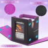 RADWIMPS Deck Box For MTG Commander Deck, Fits 100+ Cards, Magnetic Card Box Organizer With 2 Dividers & Window Display, Perfect for Magic Commander TCG, CCG Cards (Black&Purple)