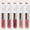 Matte Hydrating Lip Glow Oil Transparent Plumping Lip Gloss Double-ended Long-Lasting Wear Non-Stick Cup Not Fade Waterproof Liquid Lipstick for Girls and Women