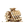 WOODEN.CITY Wood Engine Model Kit 3D Puzzle - 3D Wooden Puzzle Model Engine Kit for Adults - V8 Engine Model Kit That Works 3D Wooden Puzzles for Adults - Model Engine Working 3D Wood Puzzles Adult