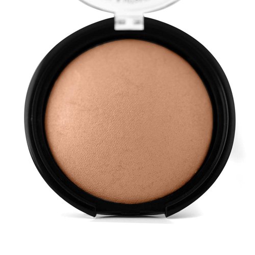 Palladio Baked Bronzer, Highly Pigmented and Easy to Blend, Shimmery Bronzed Glow, Use Dry or Wet, Lasts all day long, Provides Rich Tanning Color Finish, Powder Compact, Caribbean Tan