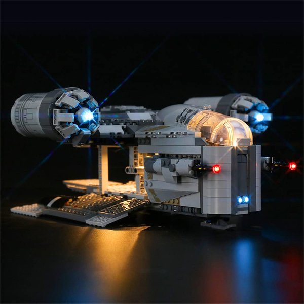 GEAMENT LED Light Kit for 2020 The Mandalorian The Razor Crest - Compatible with Lego 75292 Model (Model Set Not Included)