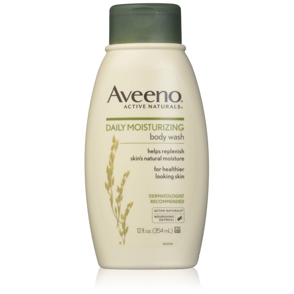 Aveeno Active Naturals Daily Moisturizing Body Wash, 12 fl oz
