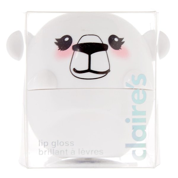 Claire's Bella the Polar Bear Lipgloss Pot