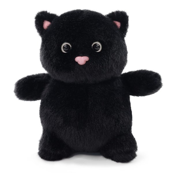 Sew Butiful 8" Black Cat Stuffed Animals Plush, Cute Plushie for Animal Themed Parties Teacher Student Award, Animal Toys for Baby, Boy, Girls, Great for Nursery, Room Decor, Bed