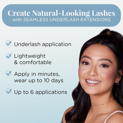 Ardell Seamless Underlash Extensions Kit, Faux Mink, 36 Assorted Lengths, Customizable DIY Lash Clusters, Includes Bond & Seal, Remover, Applicator