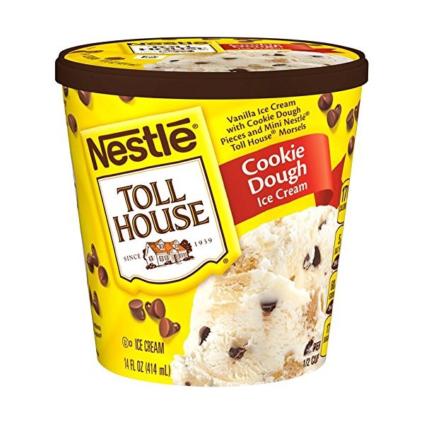 Nestle, Toll House Cookie Dough Ice Cream, Pint (8 Count)