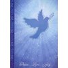Sparkling Blue Dove - Designer Greetings Peace Box of 30 Christmas Cards