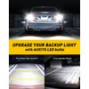 AUXITO 912 921 LED Bulb for Backup Light Reverse Lights High Power 2835 15-SMD Chipsets Error Free T15 906 922 W16W Bulbs, 6000K White (Upgraded, Pack of 2)