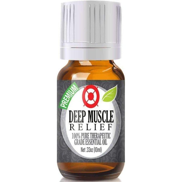 Healing Solutions Deep Muscle Relief Blend Essential Oil - 100% Pure Therapeutic Grade, 10ml