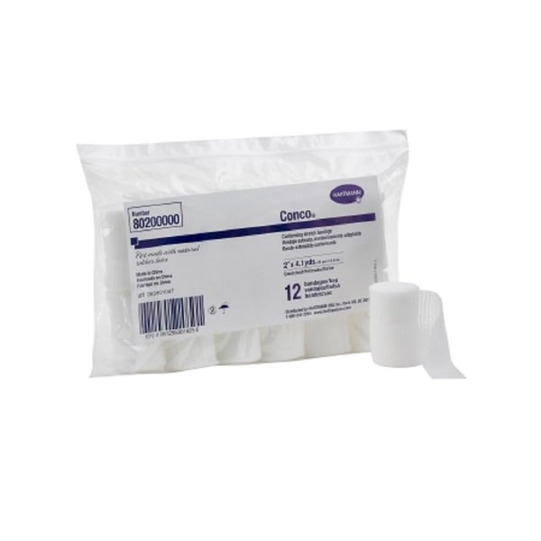 Conco Conforming Stretch Bandage Rolls, 2 Inch x 4.1 Yards - 1/Pack of 12 Rolls